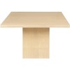 HomeRoots 48" Natural Solid Wood Pedestal Base Square Dining Table - 4 of 4