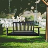 CAVINAS 47.2 Inch Porch Swing with Armrests,Outdoor Wood Bench with Hanging Chains,Patio Swing for Backyard Garden - 2 of 4