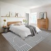 Modern Abstract Rug Washable Rug Non Slip, Low Pile Thin Foldable Mat - 4 of 4