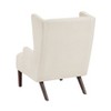 Sapphtopaz 1pc Contemporary Accent Chair Chenille Upholstery Lounge Chair with Wingback and Wood Frame, Living Room Chair Comfy Chair - 3 of 4
