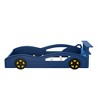 Twin Size Car-Shaped Platform Bed with Wheels For Teens - 4 of 4