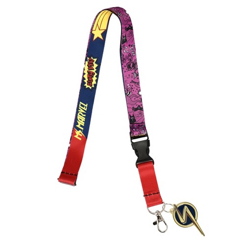 X-MEN Logo Wide Lanyard with Metal Charm Marvel New Authentic 