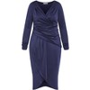 Women's Plus Size Marissa Dress - navy | CITY CHIC - 2 of 3