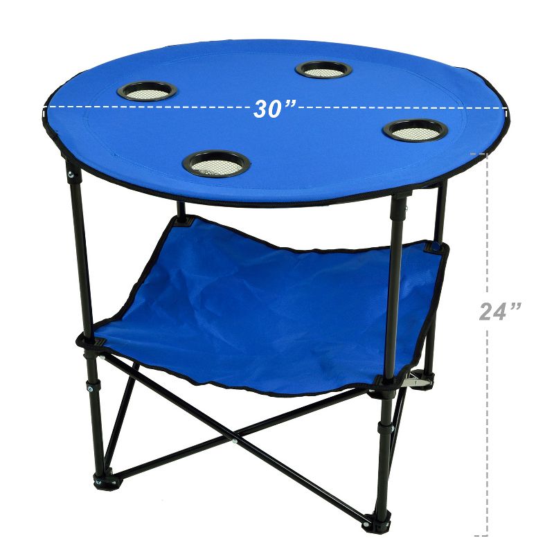 Picnic at Ascot Travel Folding Canvas Table for Picnics and Tailgating, 2 of 5
