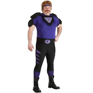 HalloweenCostumes.com Adult Plus Size Dodgeball Halloween Costume | Officially Licensed Purple Cobras Uniform - 1 of 4