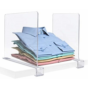 Sorbus Acrylic Shelf Dividers Great Organizer for Clothes, Linens, Purse Separators, Kitchen Cabinets and more - 1 of 4