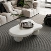 40 Inch MDF Cloud Shaped Coffee Table With 3 Ball Legs,Coffee Table Decor Ideas,Coffee Table Unique-Cuddlewood - 3 of 4