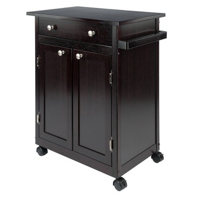 Savannah Kitchen Cart Wood/Coffee - Winsome