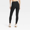 Women's High Rise Lace-Up Detail Ribbed 7/8 Leggings - JoyLab™ - 2 of 3