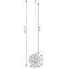 Sunnydaze 5" Electric Plug-In Indoor/Outdoor 50ct LED Lighted Ball Hanging Ornament - 2 of 4