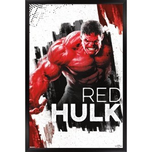 Trends International Marvel Captain America: Brave New World - Red Hulk Framed Wall Poster Prints - 1 of 4