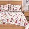 100% Cotton Lodge Printed Flannel Sheet Set - Great Bay Home - 2 of 4