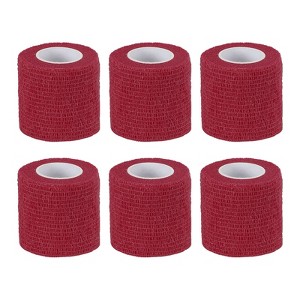 Unique Bargains Self-Adhesive Elastic Breathable Athletic Tapes 6 Rolls - 1 of 4
