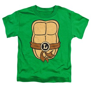Teenage Mutant Ninja Turtles Leonardo Chest Toddler Tee  Kelly Green  Large (4T) - 1 of 4