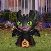 Gemmy Airblown Inflatable Stylized Toothless w/JOL Universal, 3 ft Tall, Multicolored - 2 of 4