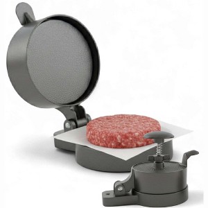 GasOne Hamburger Meat Burger Press Cast Aluminum Patty Maker with Easy Removal Spring Ejector - 1 of 4