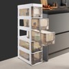 YIYIBYUS Bathroom Storage Cabinet, 5 Tier Narrow Floor Standing Storage Cabinet - 2 of 4
