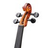 TopComfy 3/4 Acoustic Violin Set with Case Bow Rosin Tuner Shoulder Rest Strings Tone Marks for Kids 9-11 Years Old, Brown, 30.71"*9.84"*5.12" - 3 of 4