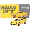 Lancia Stratos HF Stradale Giallo Fly Yellow Limited Edition to 1440 pieces Worldwide 1/64 Diecast Model Car by Mini GT - 4 of 4