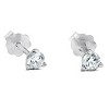 Pompeii3 1/4 cttw Round Diamond Studs 14k White Gold Lab Created - 2 of 4