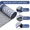 Washable Area Rugs, Modern Minimalist Bordered Geometric Print Carpet, Non Slip Low Pile Mat for Bedroom Living Room Farmhouse Nursery Home Office - 2 of 4