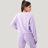 Anna-Kaci Active Women's Long Sleeve Crew Neck Fashion Pullover Top with Relaxed Fit and Ribbed Cuffs - 3 of 4