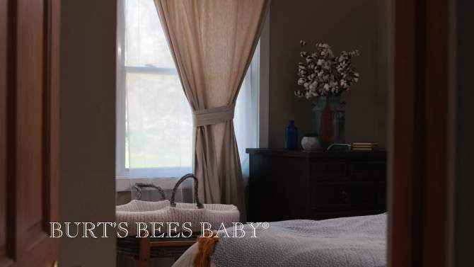 Burt&#39;s Bees Baby&#174; Organic Mini Crib Sheet - Solid White, 2 of 5, play video