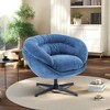 NicBex Office Chair with Removable Cushion,Chenille Accent Chair with 360-Degree Swivel Function,Round Office Chair for Living Room - 2 of 4