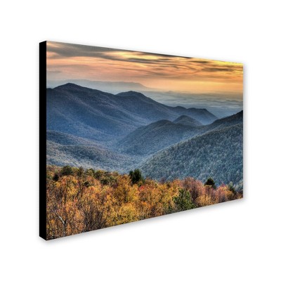 Trademark Fine Art -Pierre Leclerc 'Shenandoah Autumn' Canvas Art
