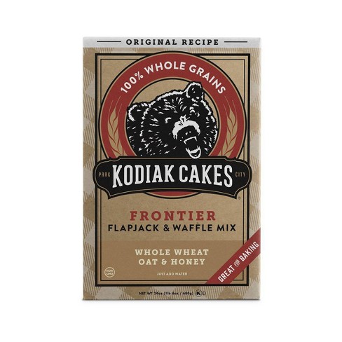 Kodiak Cakes Whole Wheat Oat Honey Flapjack Waffle Mix 24oz Target