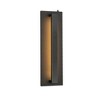 ALOADECOR H20 in Minimalist Modern Linear 23W Integrated LED  Outdoor Wall Sconce with Dusk to Dawn Sensor in Matte Black for Porch Patio - 4 of 4