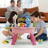 3 In 1 Kitchen Sink Toy with Electric Faucet Water Table, Fishing Game Role Play Sink Set Indoor Outdoor for Kids Aged 3+ Years Old - 4 of 4