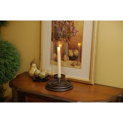 Elegant Ivory LED Taper Candles, Flameless Set of 2