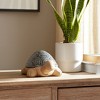 Ceramic Turtle Figurine - Tortoise Tabletop Statue - Casual Home Decor for Living Room, Bedroom, Office - 2 of 4