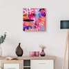 Masterpiece Art Gallery 24" x 24" Accra Pink by Nikki Chu Canvas Art Print : Modern Geometric Unframed Canvas - 2 of 4