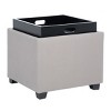 Harrison Single Tray Ottoman - HUD8233 - Safavieh Couture - 3 of 4