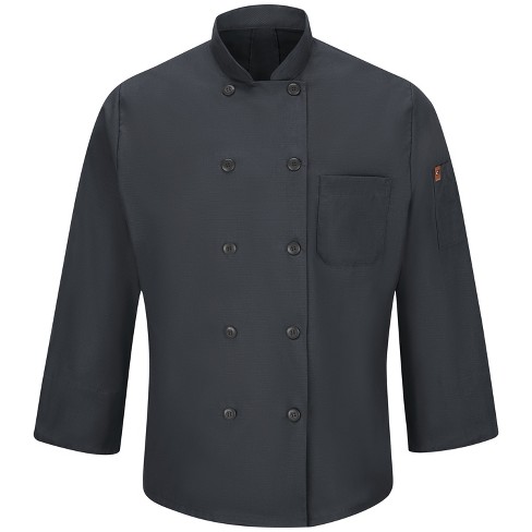Red Kap Men's Chef Coat With Oilblok + Mimix, Charcoal - 4x Large : Target