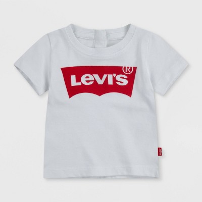 Levi's® Baby Boys' Batwing Short Sleeve T-Shirt - White 18M