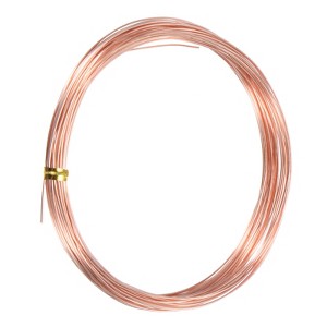 Unique Bargains Soft Pure Copper Jewelry Making Gardening Wire 1 Roll - 1 of 4