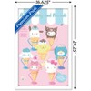 Trends International Hello Kitty and Friends: 24 Ice Cream Parlor - Group Framed Wall Poster Prints - 3 of 4