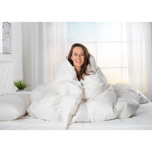 ComfyDown 650 Fill Power Down Comforter - 100% Cotton Cover  King (108"x94")  Made in USA - 1 of 1