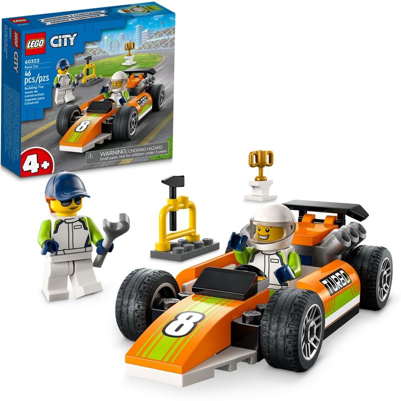 LEGO City Great Vehicles Race Car Toy Building Set 60322, 1 of 9