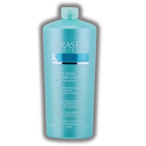 Kerastase Specifique Bain Vital Dermo-Calm Hypoallergenic Cleansing Soothing Shampoo (34 oz. XXL) Scalp Purifying | B6 and Menthol - 1 of 2