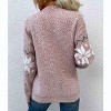 Coolmee Women's Fair Isle Cardigan Sweater Vintage Button Knitted Cardigans - 4 of 4