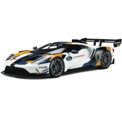 Ford GT MK II White with Graphics Limited Edition to 999 pieces Worldwide 1/18 Model Car by GT Spirit