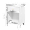 Nightstand with One Drawer One Shelf for Kids - 3 of 4