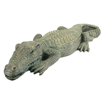 Design Toscano The Swamp Beast Crocodile Garden Statue - Green