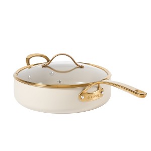 Bloomhouse 6 QT Heavy Duty Aluminum Premium PFA Free Ceramic Nonstick Saute with Lid - 1 of 4