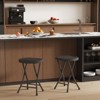 Folding Stool Chair with Handle, Portable Heavy Duty Round Foldable Stool, Non-Slip Feet, 600Lbs Capacity, 18 Inch Foldable Stool for Dorm, Kitchen - 2 of 4