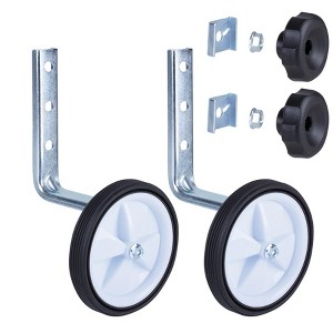 Trail-Gator Flip Up Training Wheels, 12'' to 20'', Silver - 1 of 3